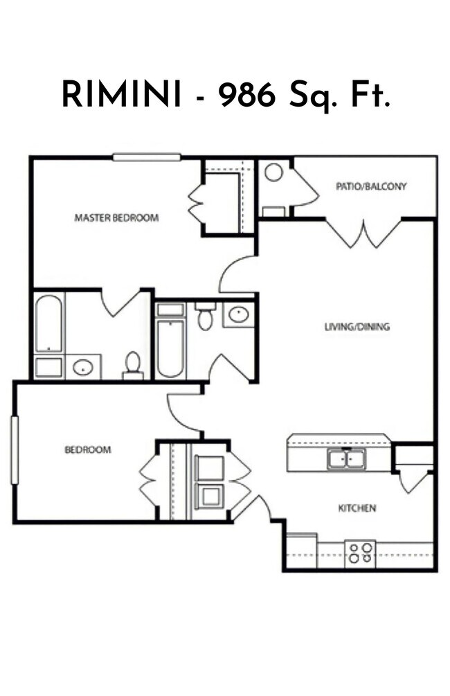 RIMINI 986 Sq. Ft. - LYNX Gate City