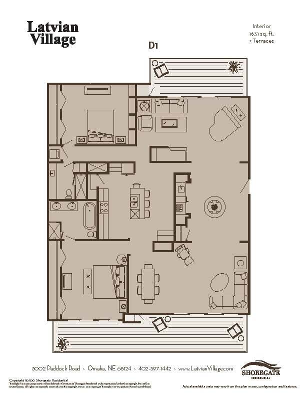 Floorplan - Latvian Village Apartments