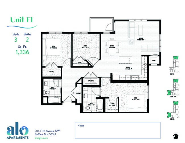 Floorplan - Alo Apartments