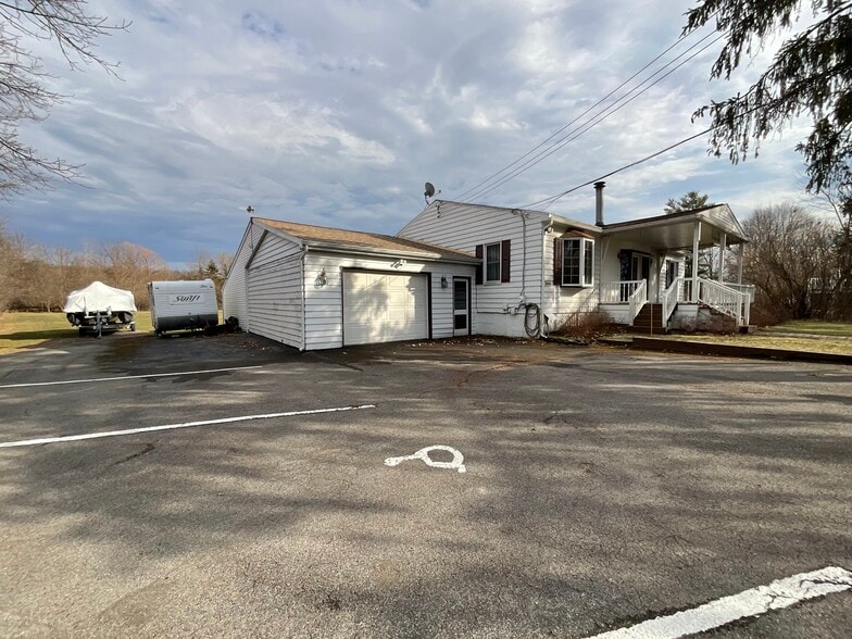 Large parking area - 3661 E Lake Rd