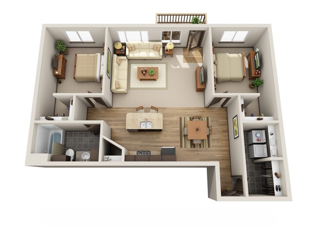 Floorplan - Deer Ridge Apartment Homes