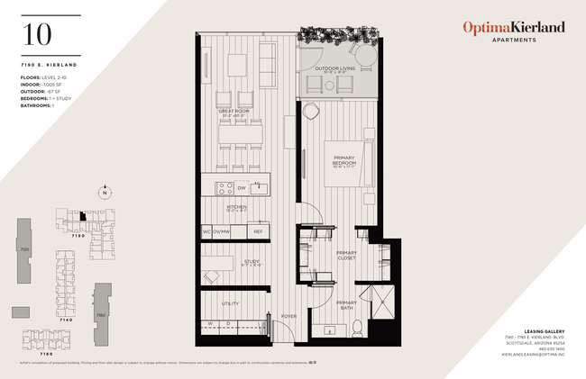 Floorplan - Optima Kierland Apartments