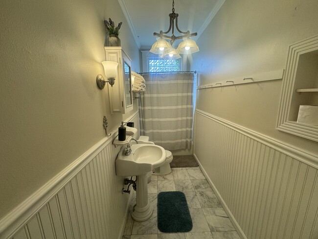 Bathroom with shower and tub. - 339 Whitaker St