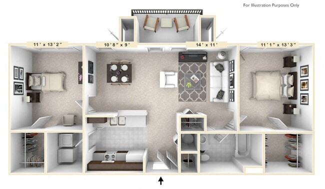 Floorplan - Enclave Apartments