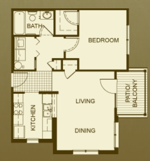 1BR / 1BA - Ashley Riverside