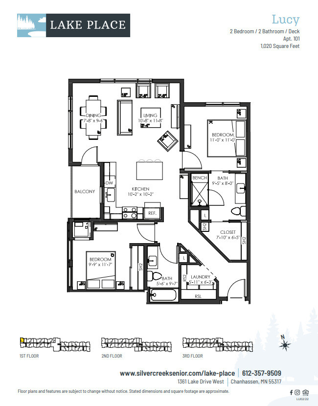 Floorplan - Lake Place 55+ Active Adult