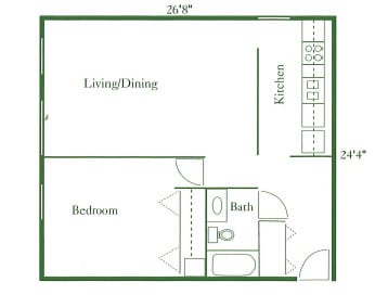 Floorplan - Park Glen Senior Apartments
