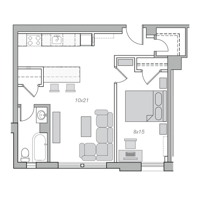 Floorplan - Embassy Tower Apartments