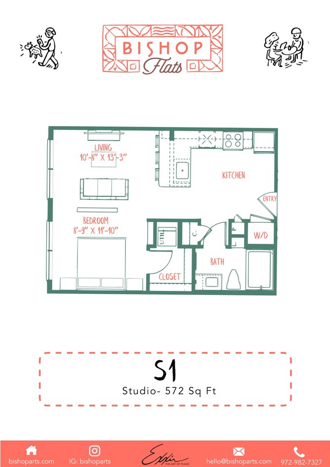 Floorplan - Bishop Flats - Modern, Urban, Affordable L...