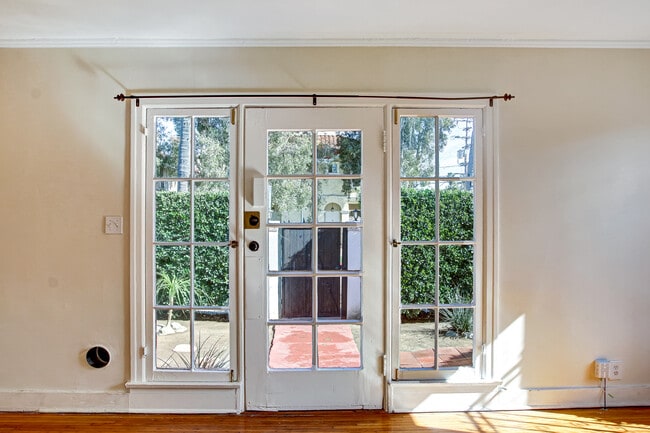 French doors from living room - 801 N June St