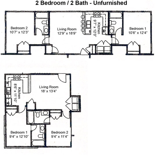 2BR/2BA - Spartan Place Apartments