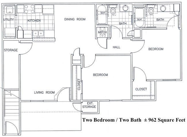 2BR/2BA - Highlands Apartment Homes