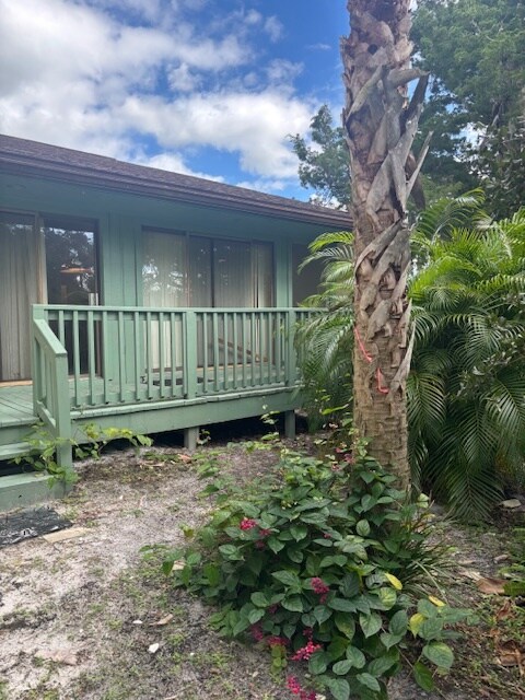 View of Back Deck from Yard - 149 Club House Blvd