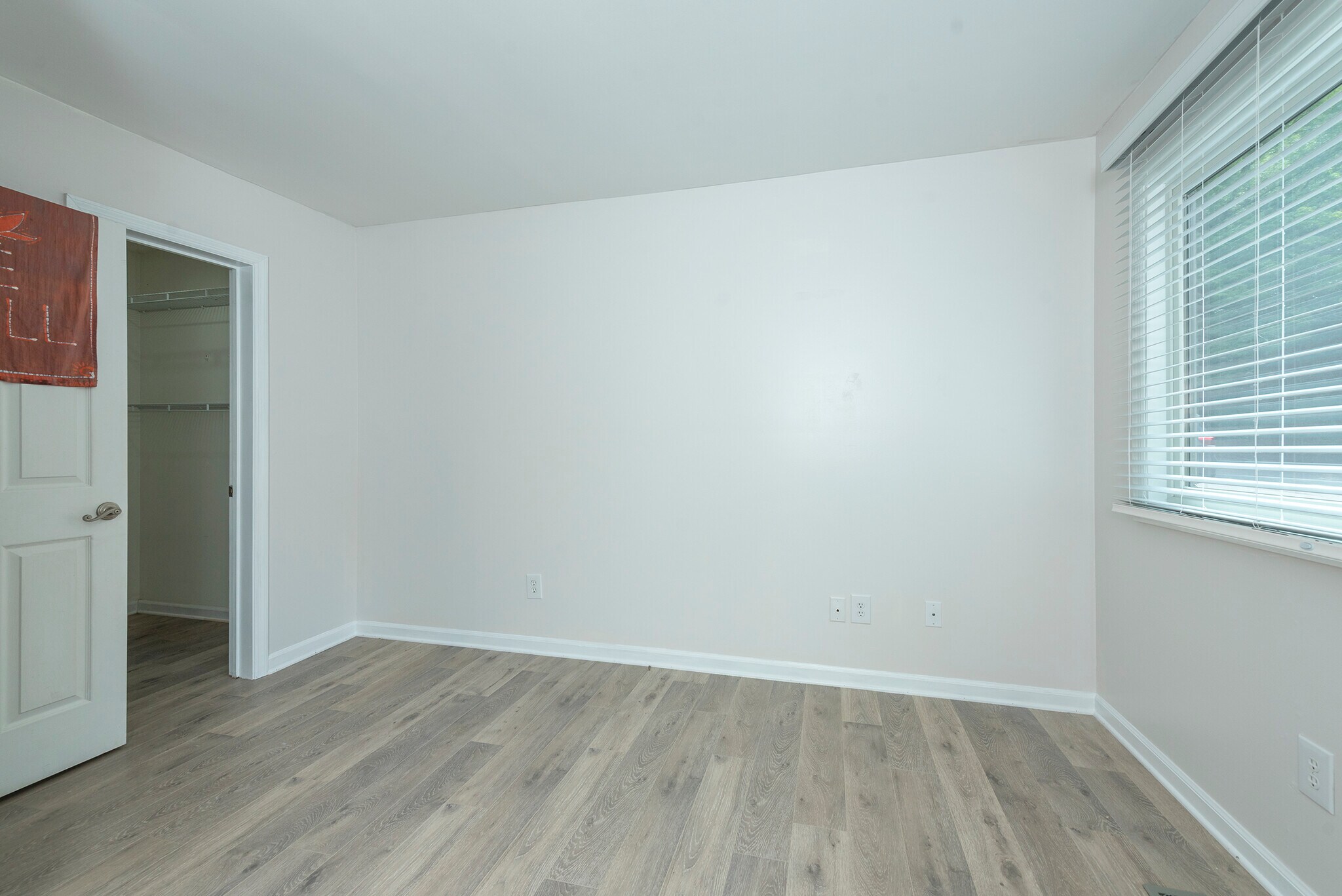 Serene second bedroom sanctuary boasting integrated recessed storage and a generous walk-in closet. - 405 Windswept Dr