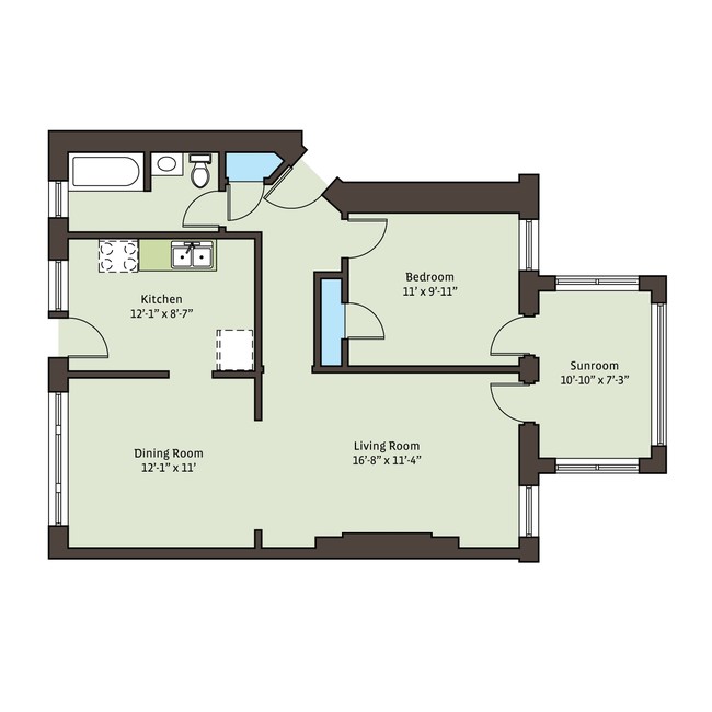 Floorplan - 5416 S. Woodlawn Avenue