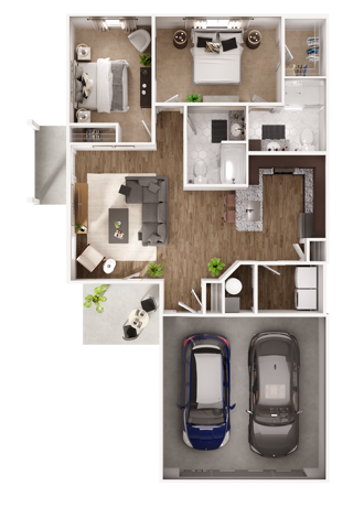 Edgewater 2 Rearload - The Residences at Phillips Farm