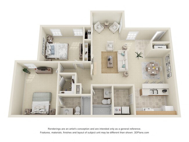 Floorplan - Chase Village Apartments