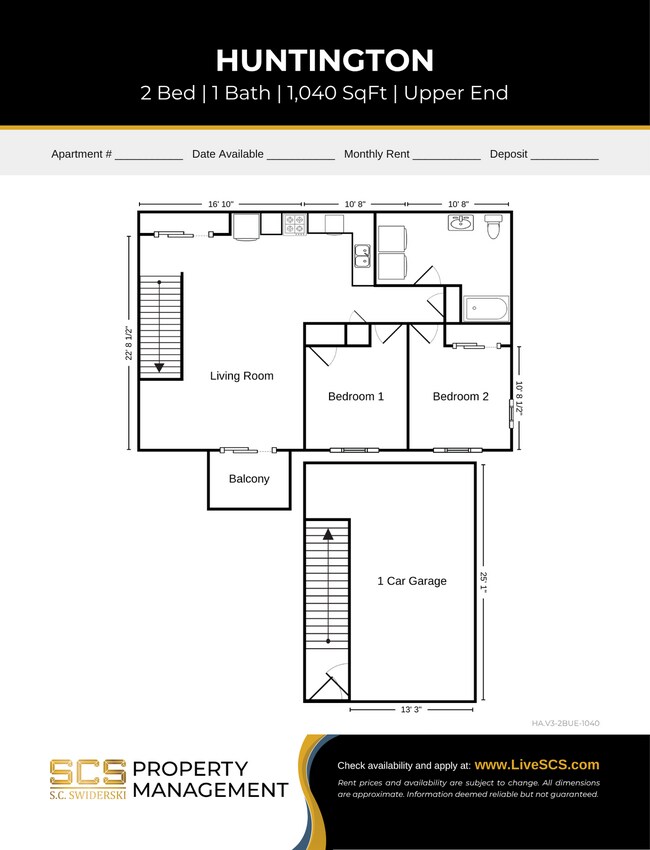 Floorplan - SCS Athens Apartment Community