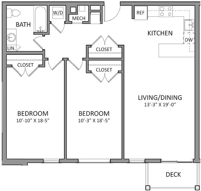 Floorplan - Flats at 131