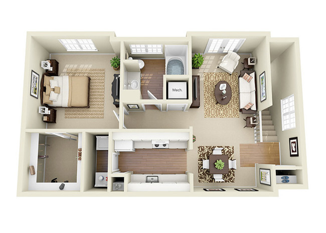 Floorplan - Glen Park Apartment Homes