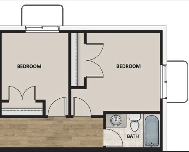 Bedroom/bath area - 895 E Antelope Dr