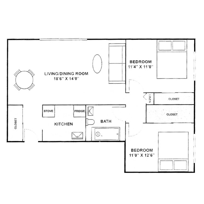 Ashland Manor 2 Bed 1 Bath - Ashland Manor 55+