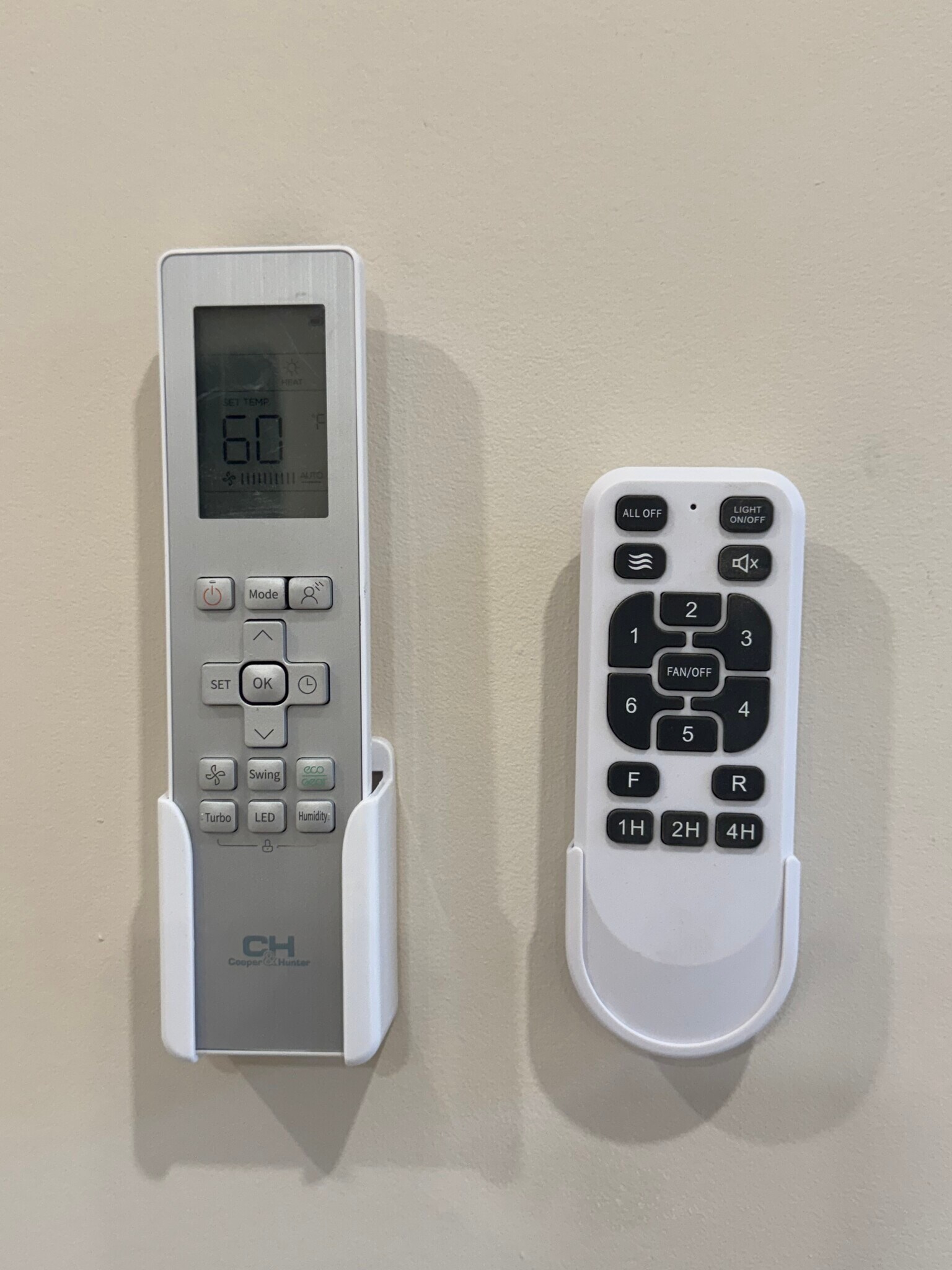 Remotes for Living Room Heating, Cooling and Ceiling Fan - 136 E King St