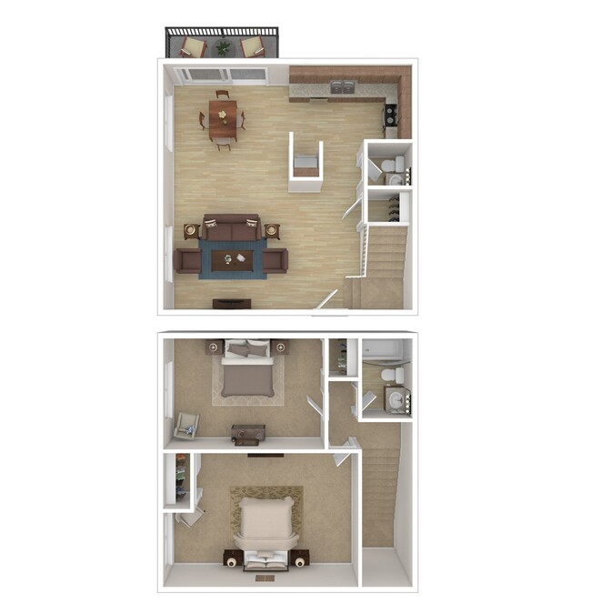 Floorplan - Townhouse Square Apartments