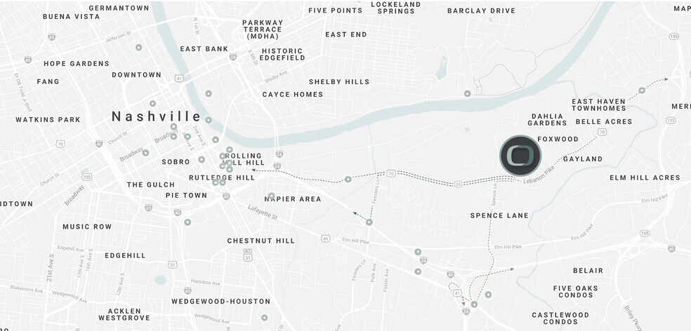 Area Map - 1540 Lebanon Pike