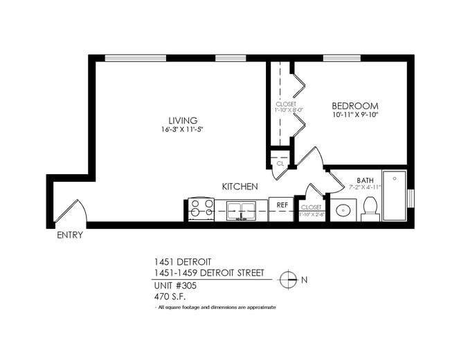 Floorplan - 1451 Detroit