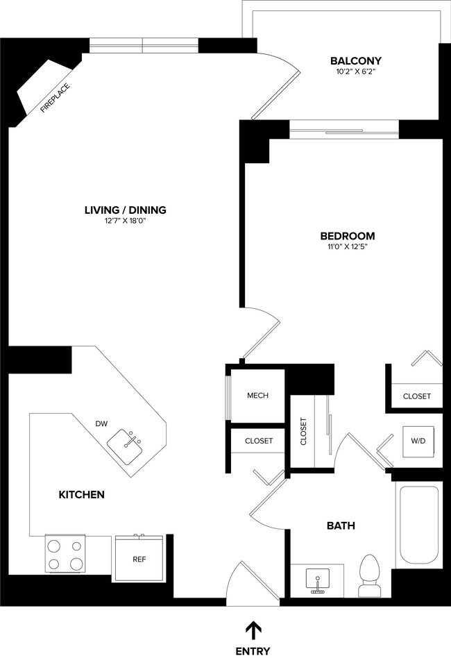 Floorplan - The Alexander Apartments