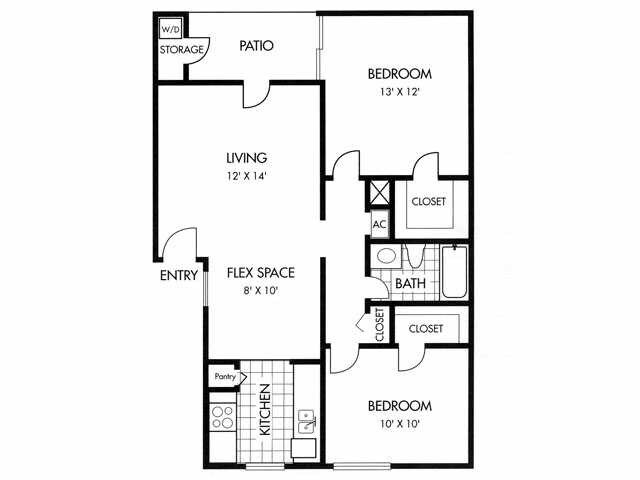 2BR/1BA - Rockridge Park Apartments