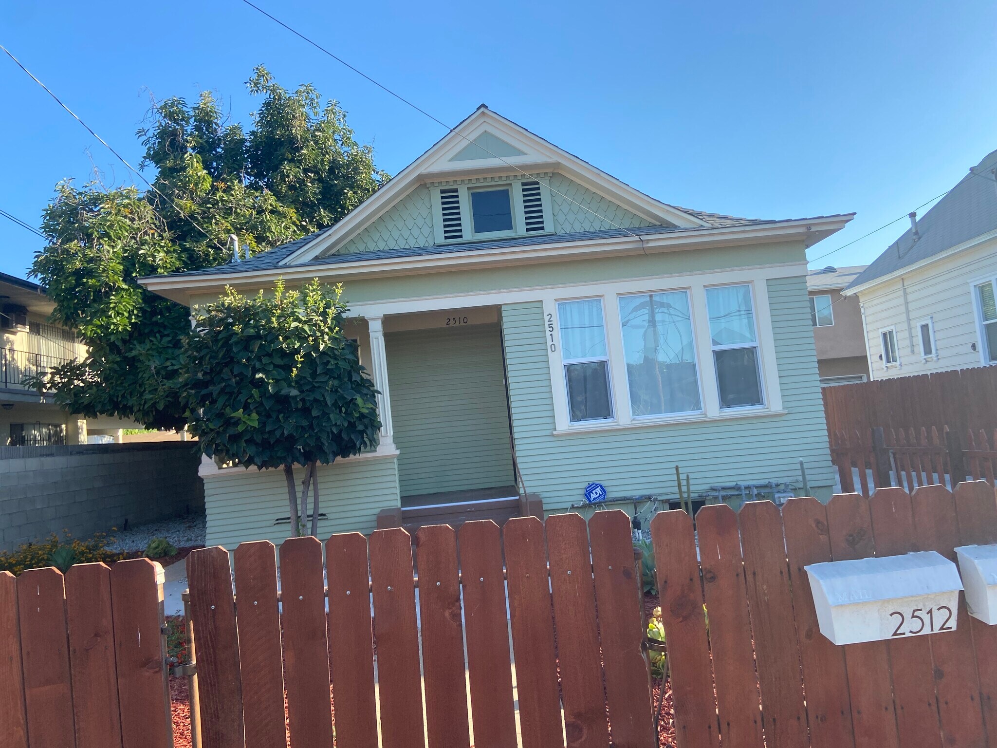 Front of the house, Gated - 2510 E 3rd St