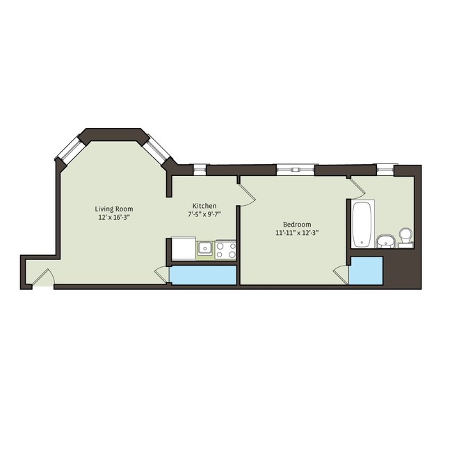 Floorplan - 5474-5480 S. Hyde Park Boulevard