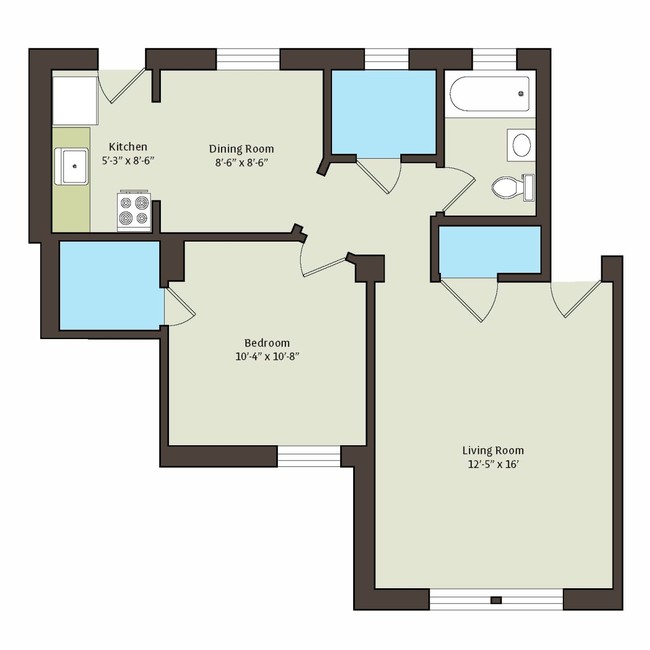 Floorplan - 1440 E. 52nd Street