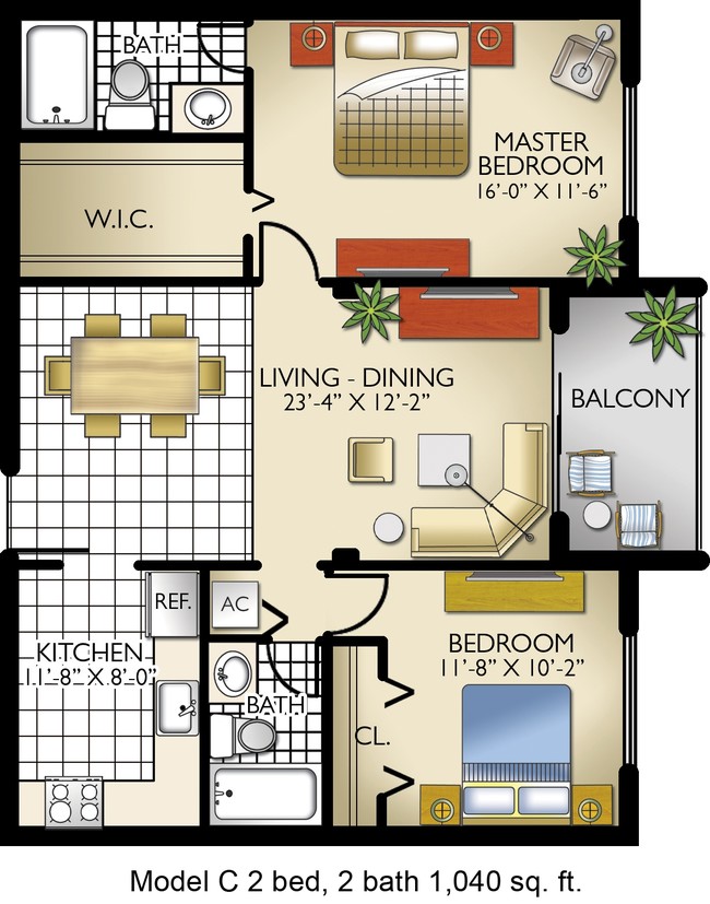 Model C - Lago Club Apartments