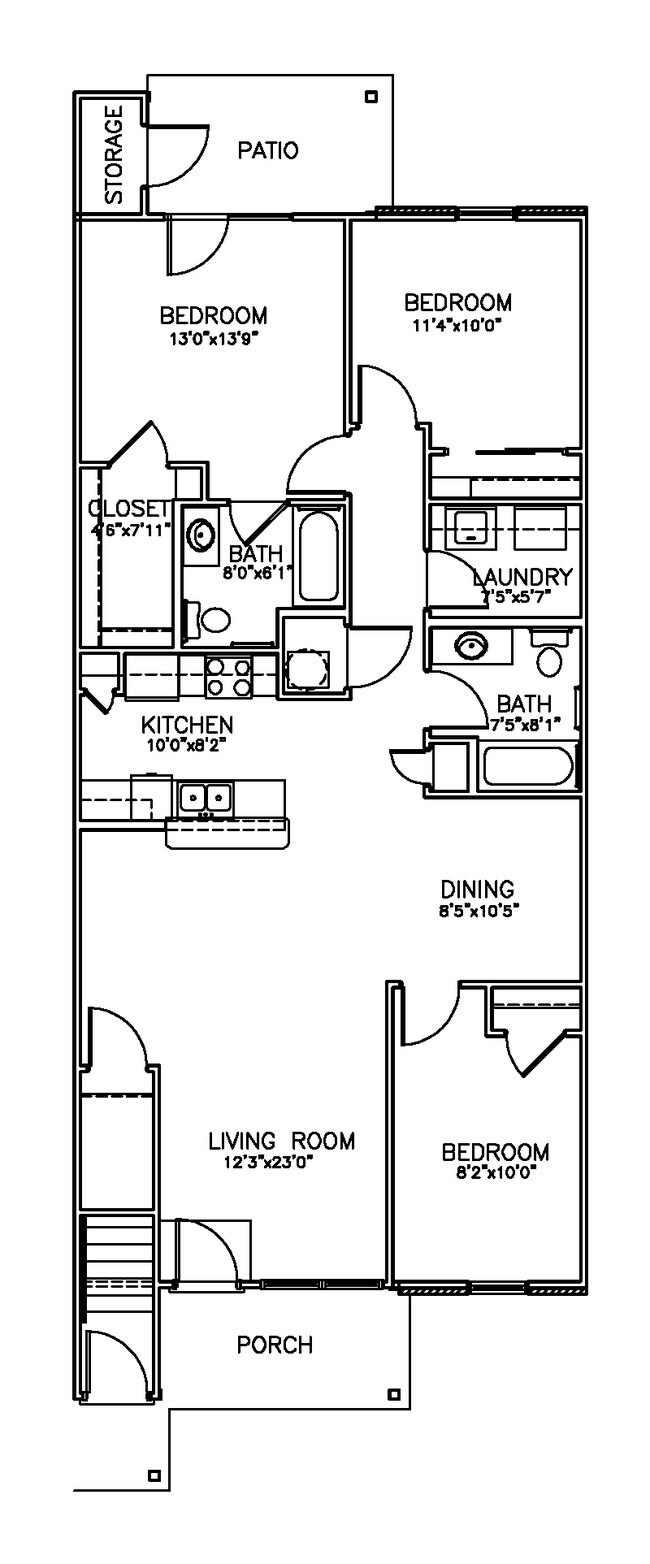 3BD/2BA - Cross Creek Apartment Homes