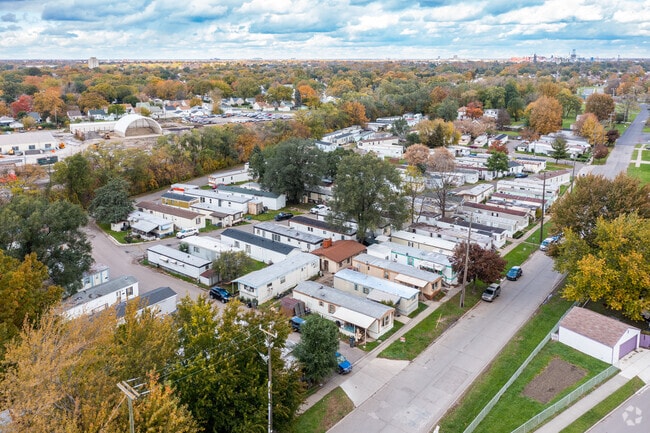 Aerial Photo - June's Mobile Home Village