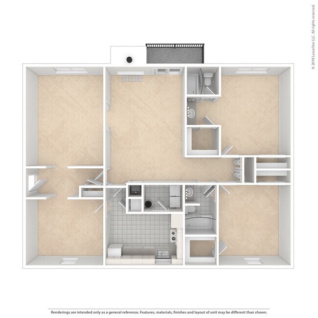 2 BD 2BTH - 1800 sq/ft (2x2) - Maison Imperial