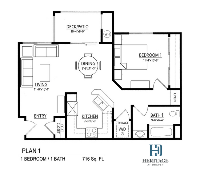 Floorplan - Heritage at Draper