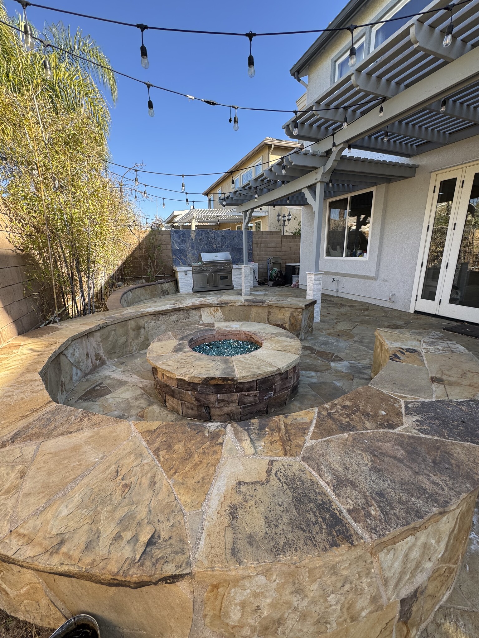 Backyard - Gas Firepit - 1241 Campanis Ln