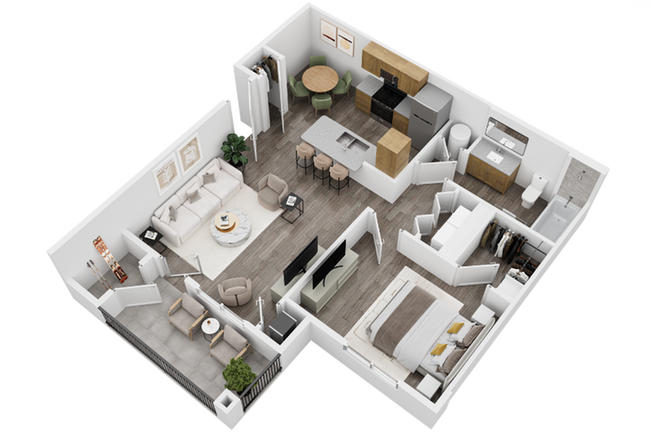 Sage Point Village Apartments 1 Bedroom 1 Bathroom Floor Plan in Ammon ID - Sage Point Village