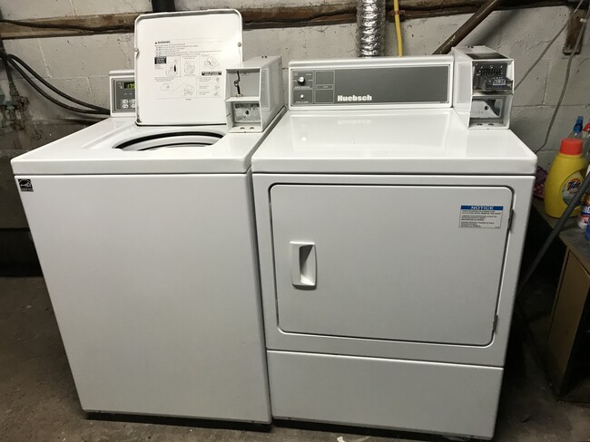 Coin, op, washer, and dryer in basement - 2326 Worton Blvd