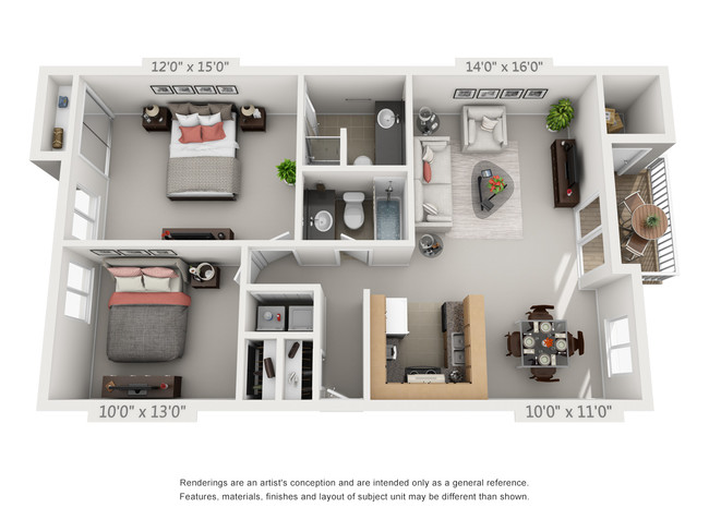 Floorplan - Woodcreek Apartments