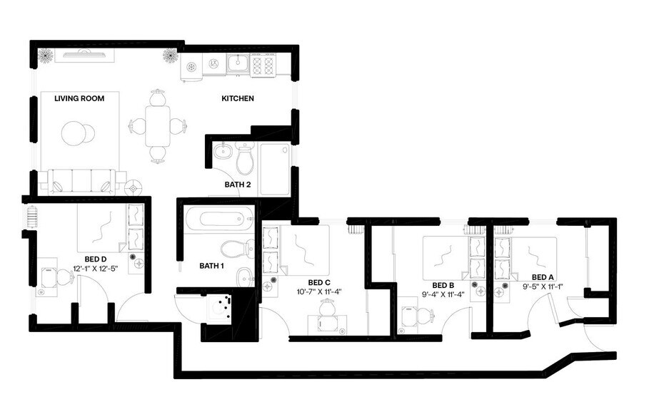 Building Photo - Room in Shared 4 bed/2 bath home