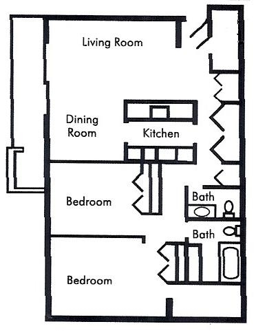 Floorplan - Lakeview Apartments