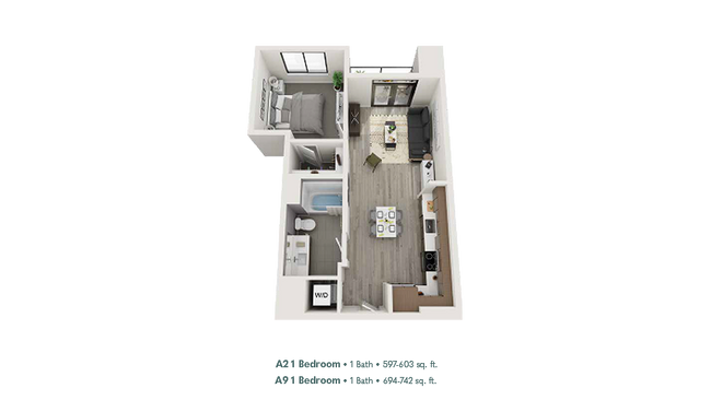 1 Bedroom A9 - 4th + J