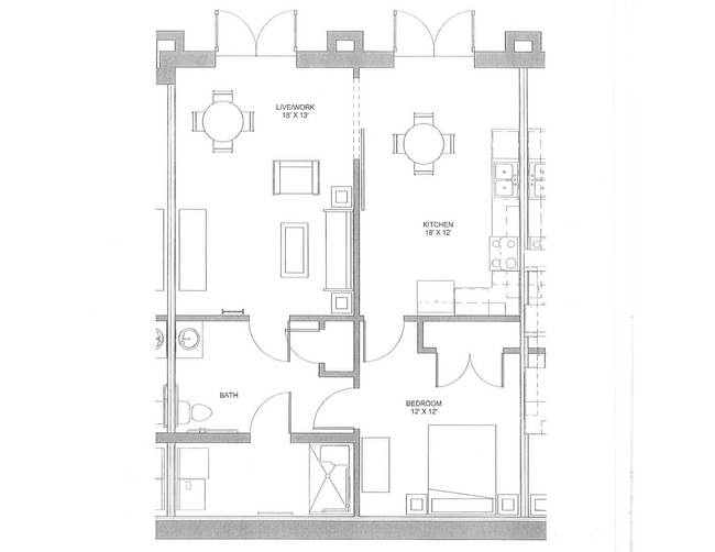 Floorplan - The Lofts at Southside Apartments