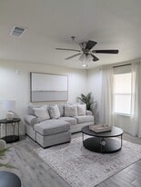 1 Bedroom Living Room - Chance's Court Apartments