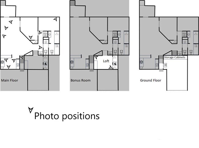 Map of Camera Angles - 703 E Tin St